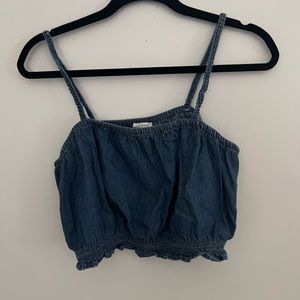 American Eagle Denim Crop Top